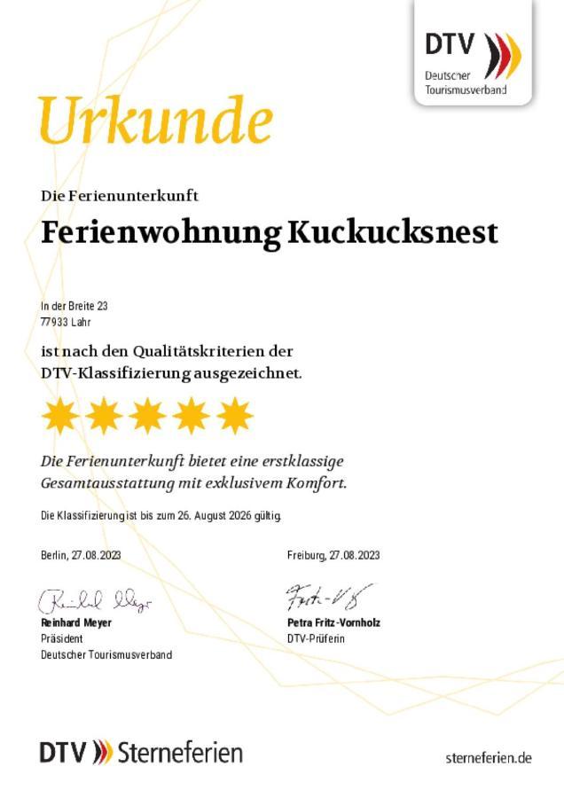 Ferienwohnung Kuckucksnest Лар Экстерьер фото
